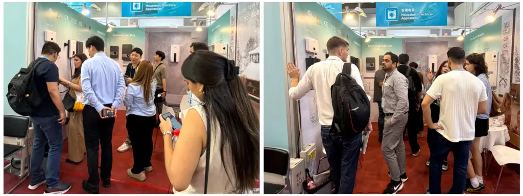 На стенде JNOD Canton Fair представлен диспенсер для воды 7 в 1 под столом