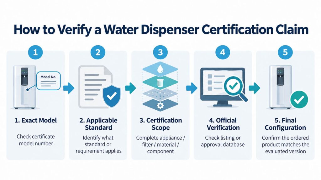 Water Dispenser Certifications What Commercial Buyers Should Check